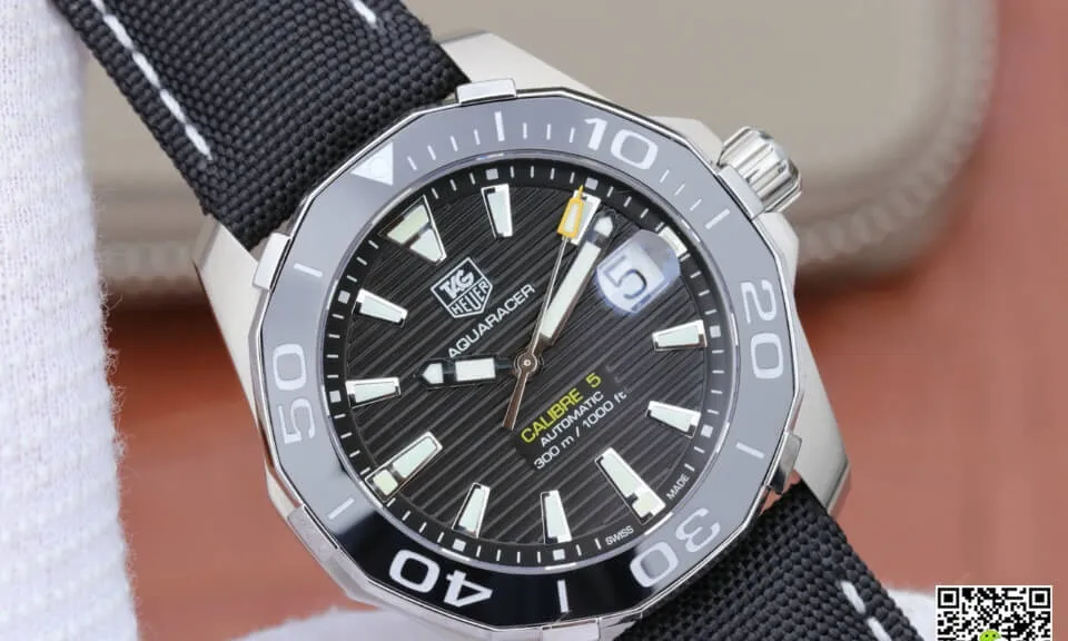 Tag Heuer Aquaracer 300M WAY211A.FC6362 V6 Factory 1:1 Best Edition Replica Watch Black Bezel